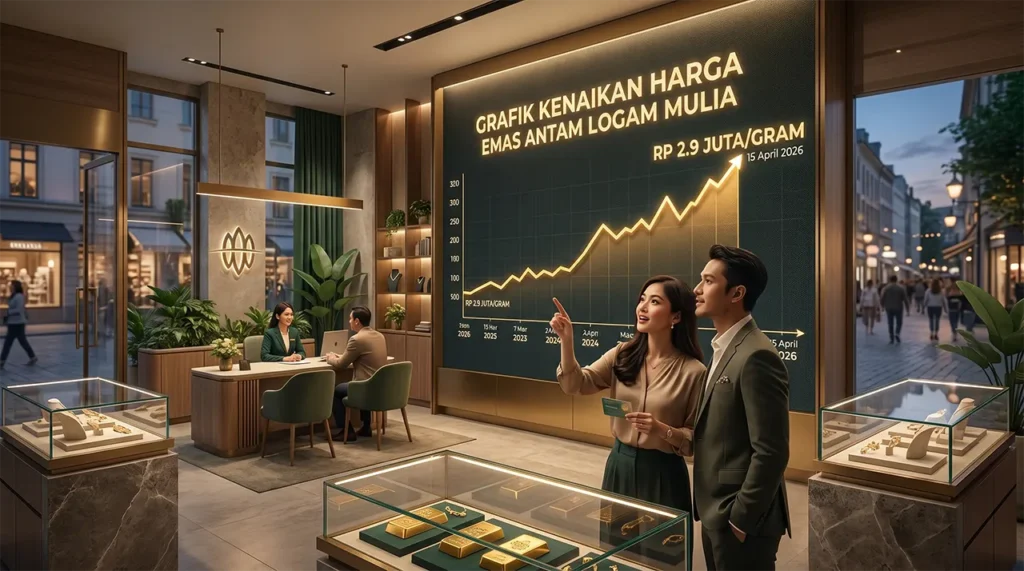 Update Harga Emas Antam Logam Mulia, 15 April 2026 Naik!