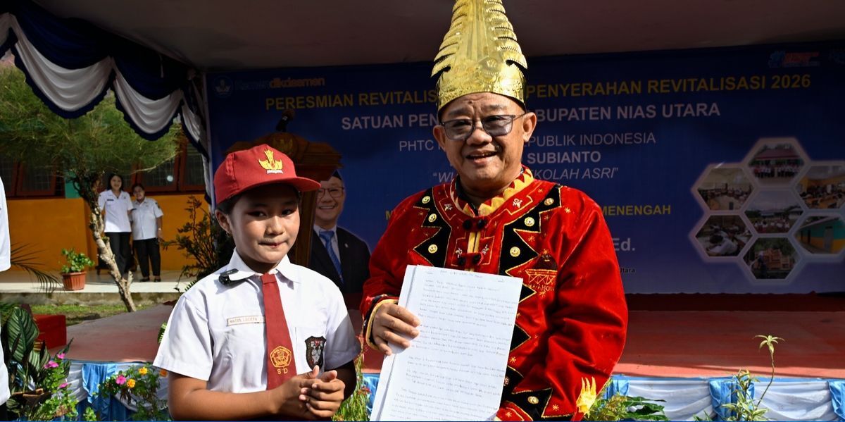 Siswa Nias Utara Viral! Titip Surat ke Presiden, Ceritakan Perubahan Sekolah Mereka